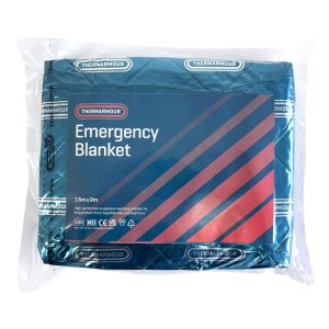 emergency blanket with tape